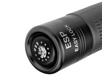 Kulatá koncovka – kalený teleskopický obušek zavíraný tlačítkem (Easy Lock)